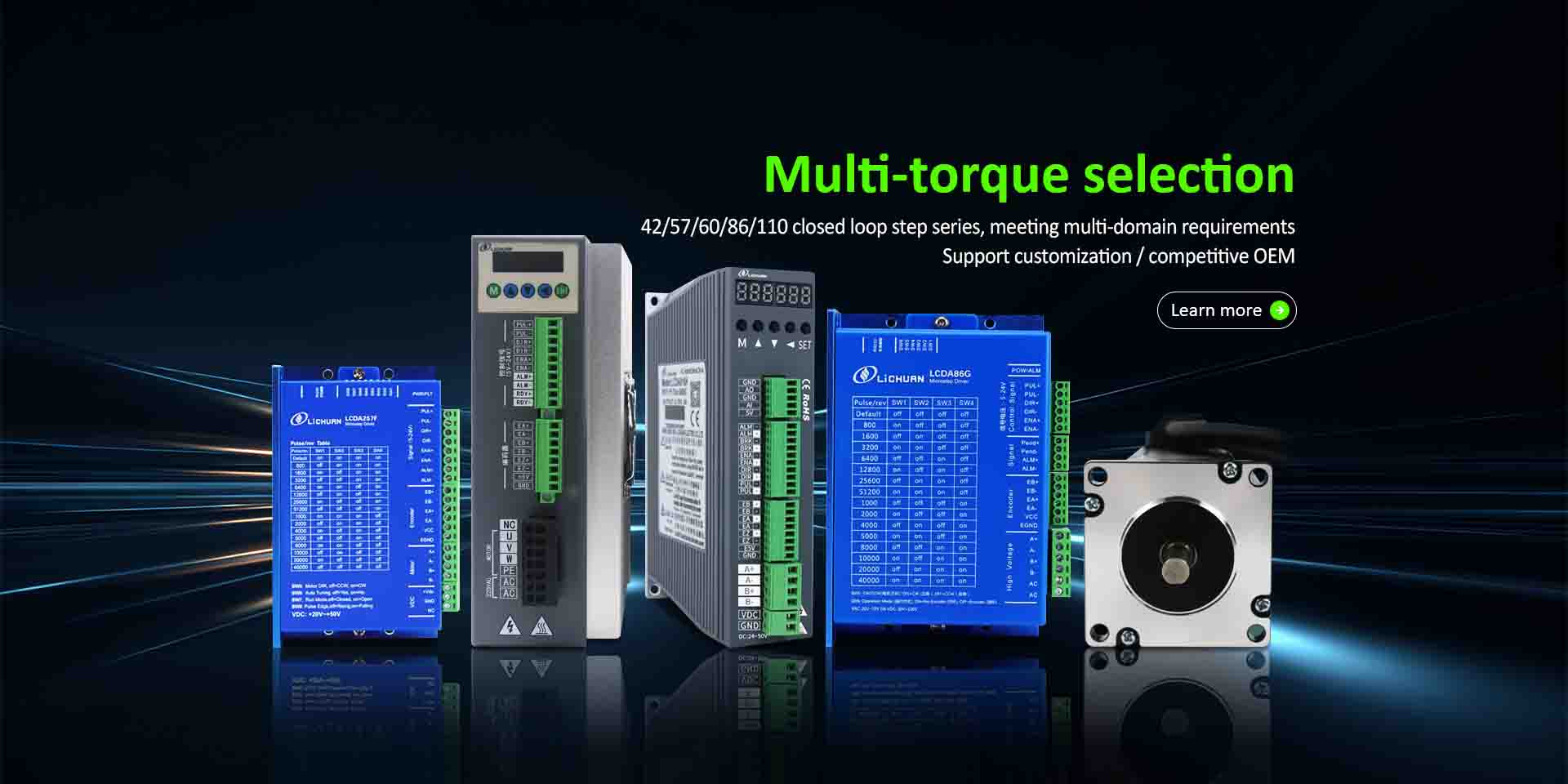 Kina Closed Loop Öppnad Loop Stepper Motor Driver Factory