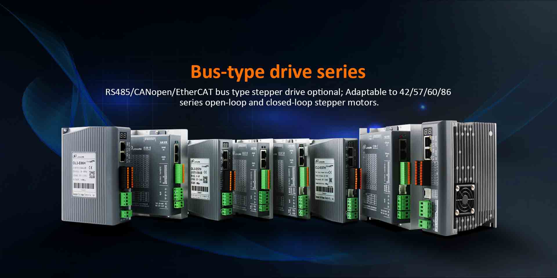 Kina EtherCAT/RS485/CANopen Closed Loop Öppnad Loop Bus-typ Stepper Motor Driver Kit Factory