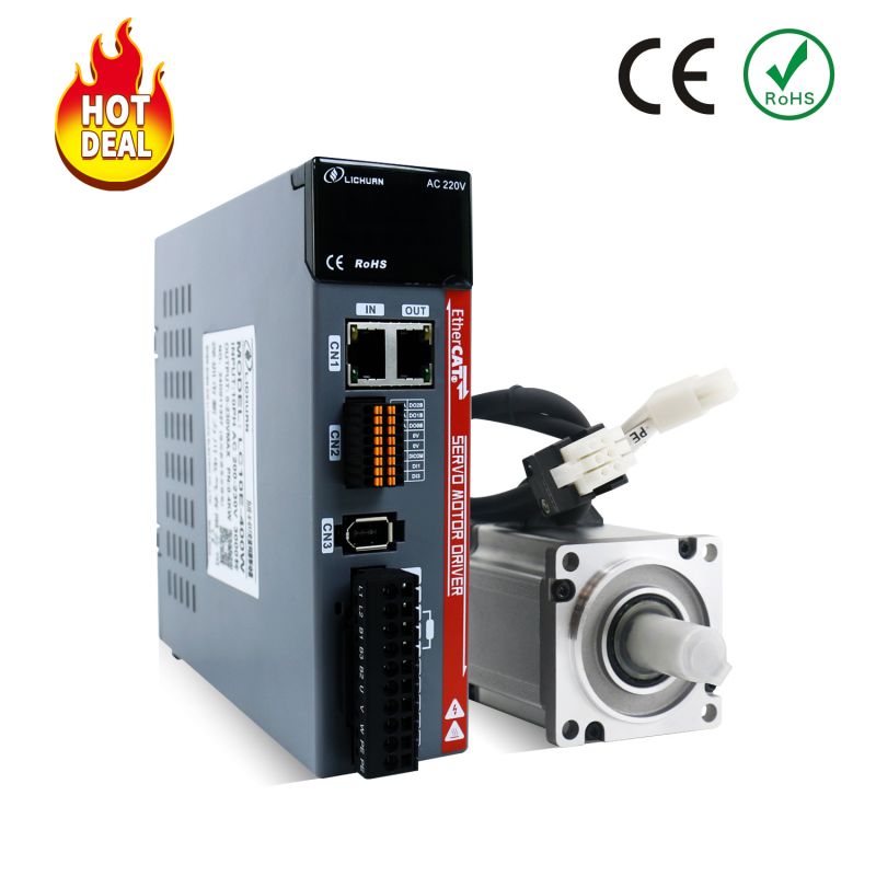 Ethercat AC-servomotor 400W 3000rpm 1,27nm A-sats